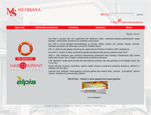 Tablet Screenshot of medisana.lt